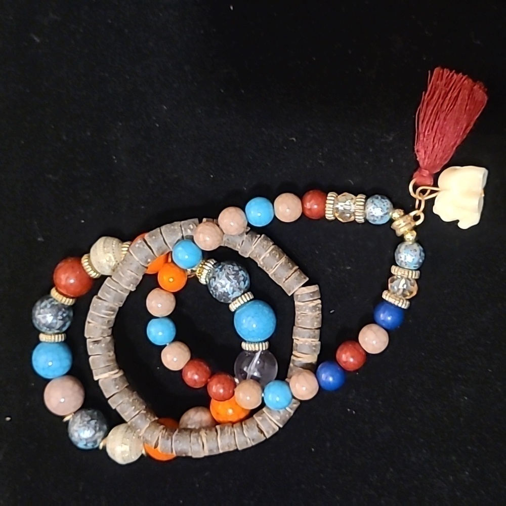 2/$10 MULTI BRACELETS W/🐘 ELEPHANT & TASSEL CHARM